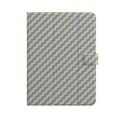 GEMS Kids Zig Zag Universal Tablet Case Purple Green Fits up to 11" by Deal US