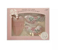 Tiger Eye gua sha + floral cooling eye patches, Pink 3-piece set by Deal US