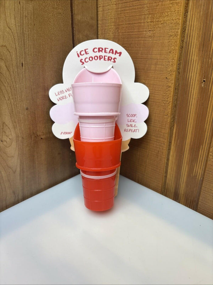 Target Bullseye Playground Ice Cream Scoop Holders 2pcs by Deal US