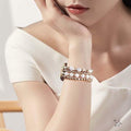 RDISOR Metal Beaded Bracelet for Apple Watch 42/44/45mm Steel Band by Deal US