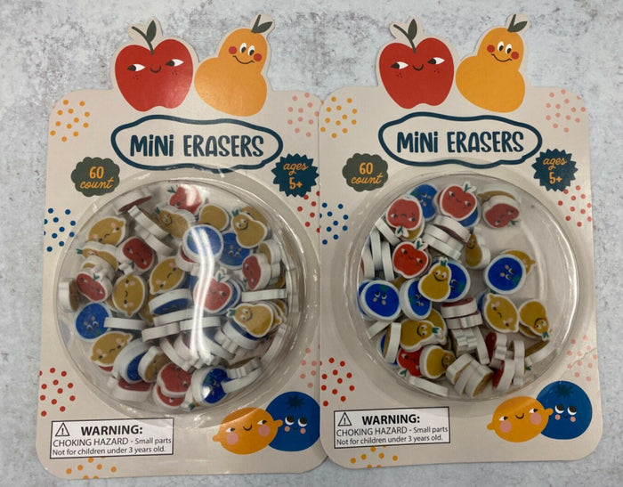 Made for Retail Fruit Mini Erasers Math Counters School Supply 120 Count by Deal US