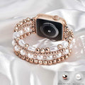 RDISOR Metal Beaded Bracelet for Apple Watch 42/44/45mm Steel Band by Deal US