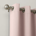 Sun Zero Easton Energy Saving Blackout Grommet Curtain Panel 40x63 Blush Pink by Deal US