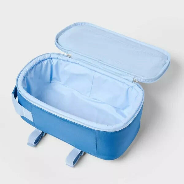 Sun Squad Soft Sided Cooler Backpack 4.5qt 6 Cans Blue Adjustable Strap by Deal US