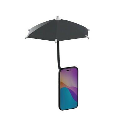 GEMS Magnetic Phone Umbrella Charcoal Gray Cell Phone Accessories Charm by Deal US