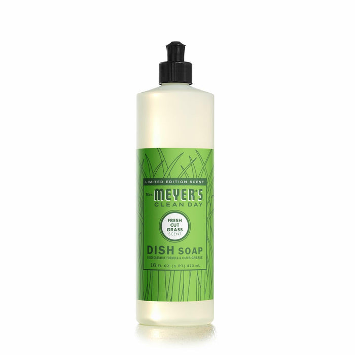Mrs. MEYER'S CLEAN DAY Liquid Dish Soap Fresh Cut Grass Scent 16oz by Deal US
