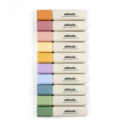 Yoobi Mini Highlighters 10pk Multicolor - Compact Colorful Set by Deal US
