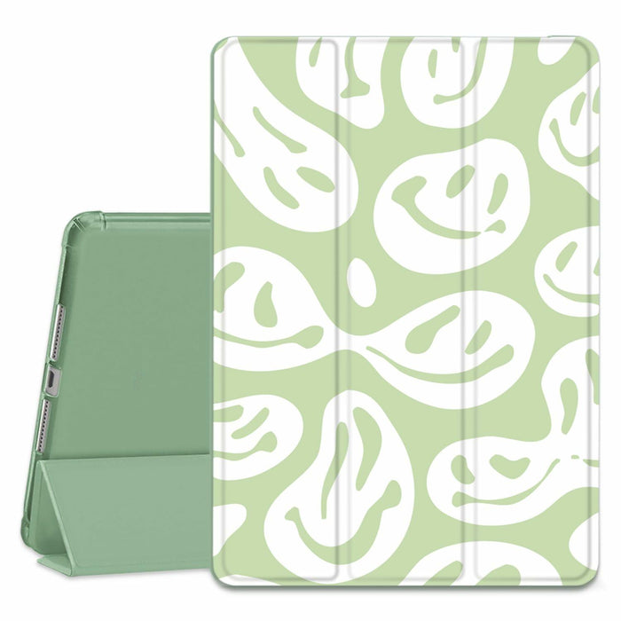 Wihytec iPad 5th/6th Gen Case Green Face Pencil Holder Trifold Stand by Deal US