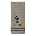[Like New] SKL Home Halloween Graveyard Cat Hand Towel Set 2pc Gray Small by Deal US