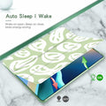Wihytec iPad 5th/6th Gen Case Green Face Pencil Holder Trifold Stand by Deal US