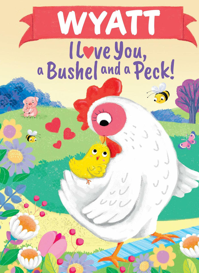 Wyatt I Love You Bushel and Peck Personalized Kids Book by Deal US