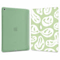 Wihytec iPad 5th/6th Gen Case Green Face Pencil Holder Trifold Stand by Deal US