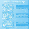 AivaToba 203 Pcs Christmas Window Clings, Double Side Window Clings by Deal US