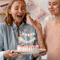 Cobee 2 Pcs Happy Birthday Banner Pull Flag Hanging Flags Party Decor Style B by Deal US
