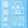 AivaToba 203 Pcs Christmas Window Clings, Double Side Window Clings by Deal US