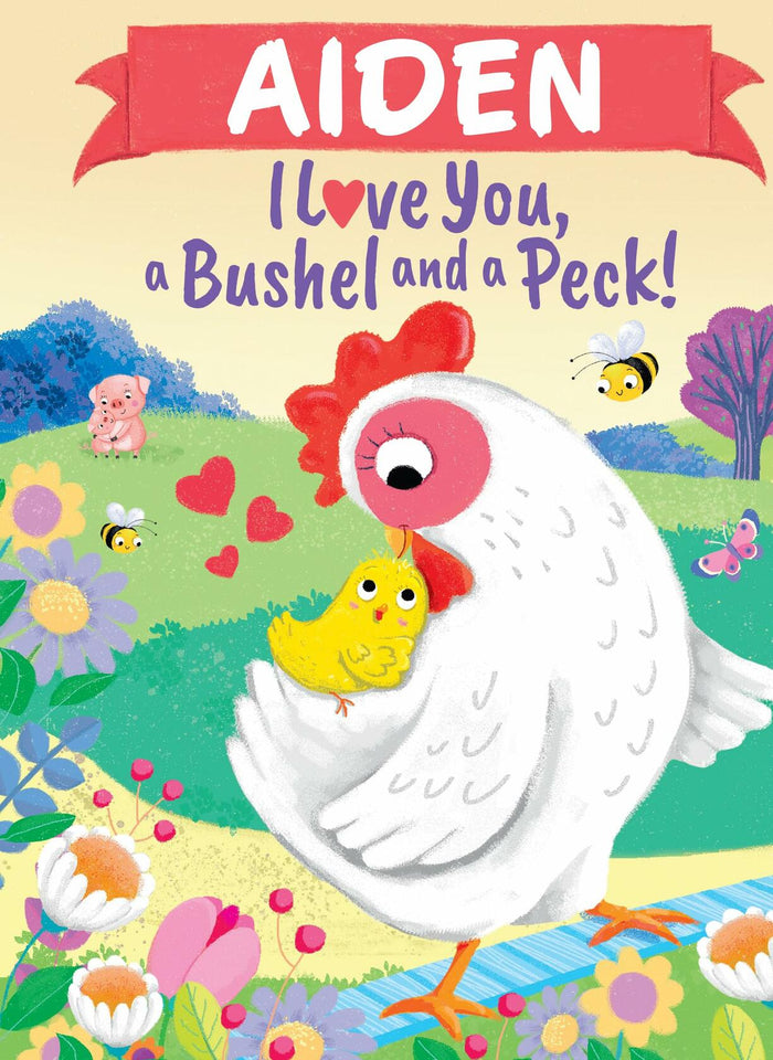Aiden Personalized Kids Book I Love You a Bushel and a Peck by Louise Martin by Deal US