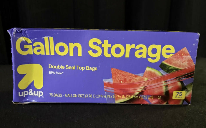 [Like New] Up&Up Double Seal Gallon Zip Seal Bags Clear 75 Count BPA Free by Deal US