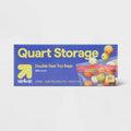 Up & Up Quart Storage Bags 7x7.4 Clear BPA-Free 50 Count by Deal US