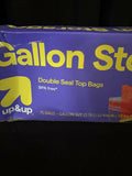 [Like New] Up&Up Double Seal Gallon Zip Seal Bags Clear 75 Count BPA Free by Deal US