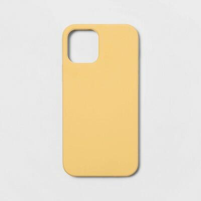 [Like New] Heyday iPhone 12/12 Pro Silicone Case Mist Yellow Wireless Charging by Deal US