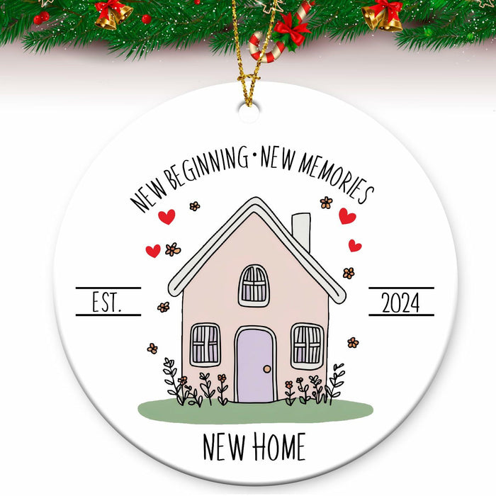 New Home Ornament 2024 First Christmas Housewarming Gift for Couples by Deal US