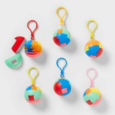 Spritz 6ct Puzzle Balls Multi-Colored Polypropylene Ages 3+ by Deal US