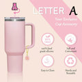 [Like New] IN Chenthy 3PCS 10mm Letter Straw Cover Cap Initial Charms for Stanley 30&40 Oz by Deal US