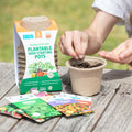[Like New] Back to the Roots Organic Plantable Seed Starting Pots 4.25" Wide Brown 8 Ct by Deal US