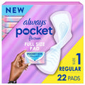 Always Pocket Flexfoam Pads with Wings 22 Count Size 1 Regular by Deal US
