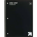 up&up Spiral Notebook 1 Subject Wide Ruled Flexible Plastic Cover 70 Pages by Deal US