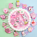 Ibuclein 30PCS Pink Girl Cover Cap for Stanley 40oz Cup Straw Toppers PVC by Deal US