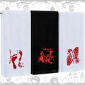 Fanfanwin Halloween Embroidered Cotton Hand Towels 13.7x29.5 3pc White Black by Deal US