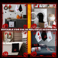Fanfanwin Halloween Embroidered Cotton Hand Towels 13.7x29.5 3pc White Black by Deal US