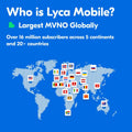 Lyca Mobile USA 5G/4G SIM Starter Kit Free Trial 300 Min/Text/MB 7 Days by Deal US