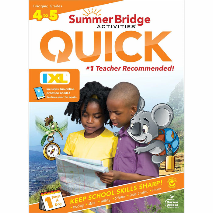 Summer Bridge Activities 4th to 5th Grade Workbook All Subjects Math Language by Deal US