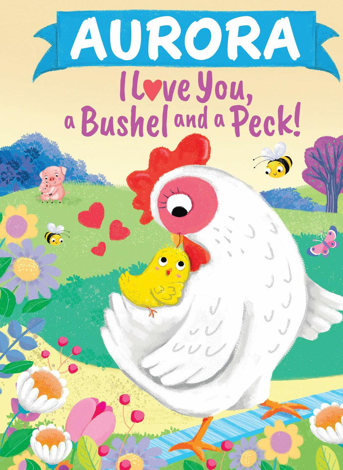 Aurora Personalized Kids Book I Love You A Bushel and a Peck Picture Book by Deal US