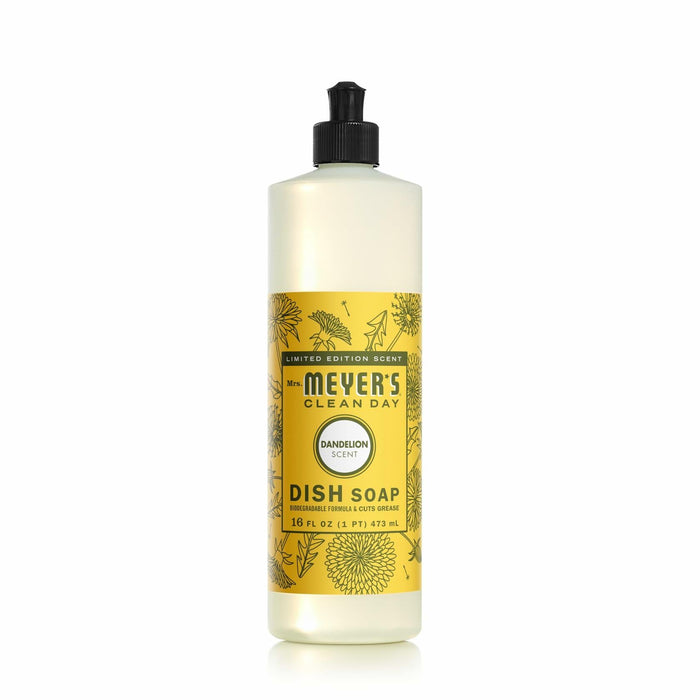 Mrs. MEYER'S CLEAN DAY Liquid Dish Soap Dandelion Scent 16oz Bottle by Deal US