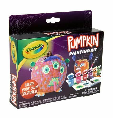 [Like New] Crayola Pumpkin Painting Kit Paint Sticks Glitter Glue Halloween Craft by Deal US