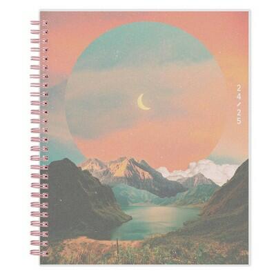 Blue Sky WAAV 7x9 Weekly Monthly Wirebound Planner Frosted Rebecca 2024-2025 by Deal US