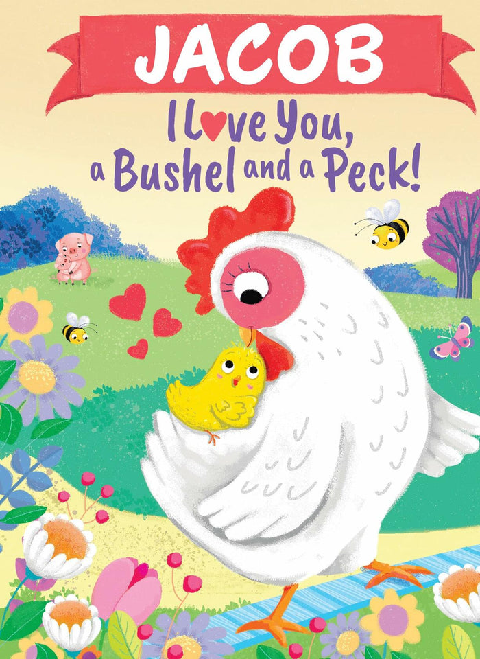 Jacob Personalized Kids Book I Love You A Bushel and a Peck by Deal US
