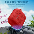 Odbeai AirPods Pro 2nd Gen Case Flower Engraved Soft Silicone Blue Cover by Deal US