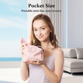 BDXXJ Pink Mini Handheld Fan USB Rechargeable with Base Portable by Deal US