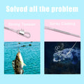 KINBOM Fishing Leaders 60pcs Steel Wire Line w/ Swivel Buckles Silver by Deal US