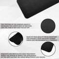 Tobenbone Car Dashboard Anti-Slip Rubber Mat 10.6x5.9 Black Grid by Deal US