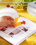 GIHOP Leather Mushroom Bookmarks 3 PCS Blue Green Yellow Handmade Cute by Deal US