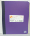 Target Up & Up Wide Ruled Composition Notebook Purple 70 Sheets by Deal US