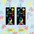 HUGAUTISM 180 Pcs Autism Awareness Calming Sensory Bookmarks Multicolor by Deal US