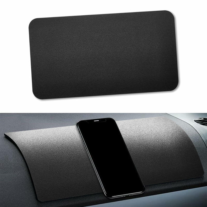 Tobenbone Car Dashboard Anti-Slip Rubber Mat 10.6x5.9 Black Grid by Deal US