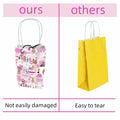 Kakbpe 10 Pcs Kraft Cartoon Party Gift Bags with Handle Pop Music Star Color by Deal US