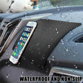 Tobenbone Car Dashboard Anti-Slip Rubber Mat 10.6x5.9 Black Grid by Deal US